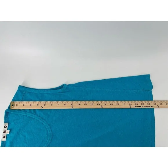 NWOT AMO Scoop Neck Tank Top Sz S Slub Seamed Preppy MSRP $136 - Picture 5 of 5